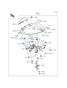 Z800 ZR800ADS FR GB XX (EU ME A(FRICA) drawing Accessory(Single Seat Cover)