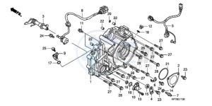 TRX420FAA Europe Direct - (ED) drawing REAR CRANKCASE COVER