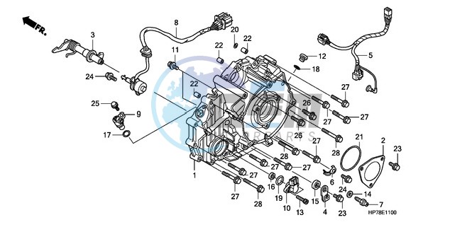 REAR CRANKCASE COVER