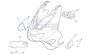 SR 125-150 drawing Front body - Intakes