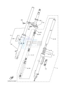 YB125 (2CS5) drawing FRONT FORK