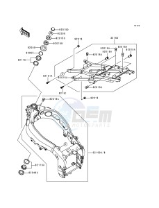 ZX 600 G [NINJA ZX-6R] (G1-G2) [NINJA ZX-6R] drawing FRAME