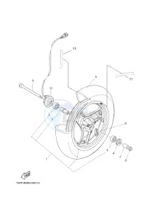 CW50LN BOOSTER (1WP3 1WP4) drawing FRONT WHEEL