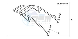 CN250 drawing REAR CARRIER