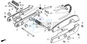 C50 drawing SWINGARM/CHAIN CASE