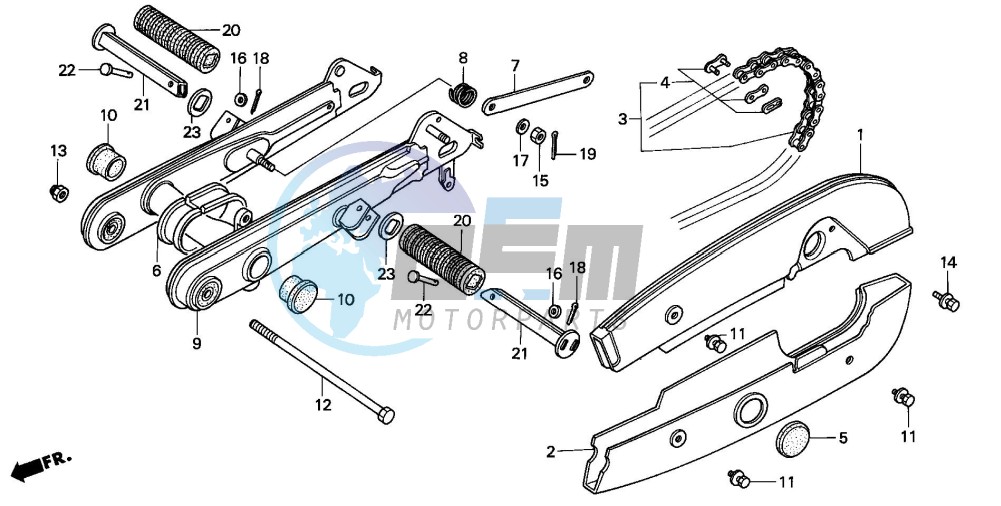 SWINGARM/CHAIN CASE