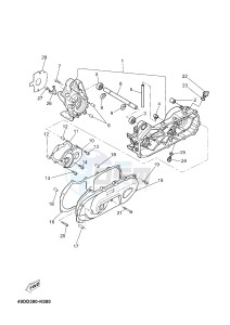 CS50 JOG R (2ADF 2ADF) drawing CRANKCASE