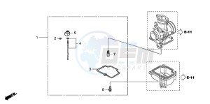 CR85R drawing CARBURETOR O.P. KIT