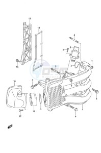 DF 40A drawing Intake Manifold/Silencer/Exhaust Cover