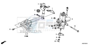 TRX420FA2G TRX420F Europe Direct - (ED) drawing STEERING SHAFT (EPS)