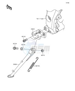 Z1000 ZR1000FEFA FR GB XX (EU ME A(FRICA) drawing Stand(s)