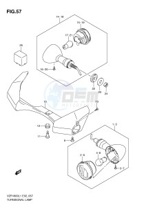 VZR1800 (E2) INTRUDER drawing TURNSIGNAL LAMP (VZR1800L1 E2)