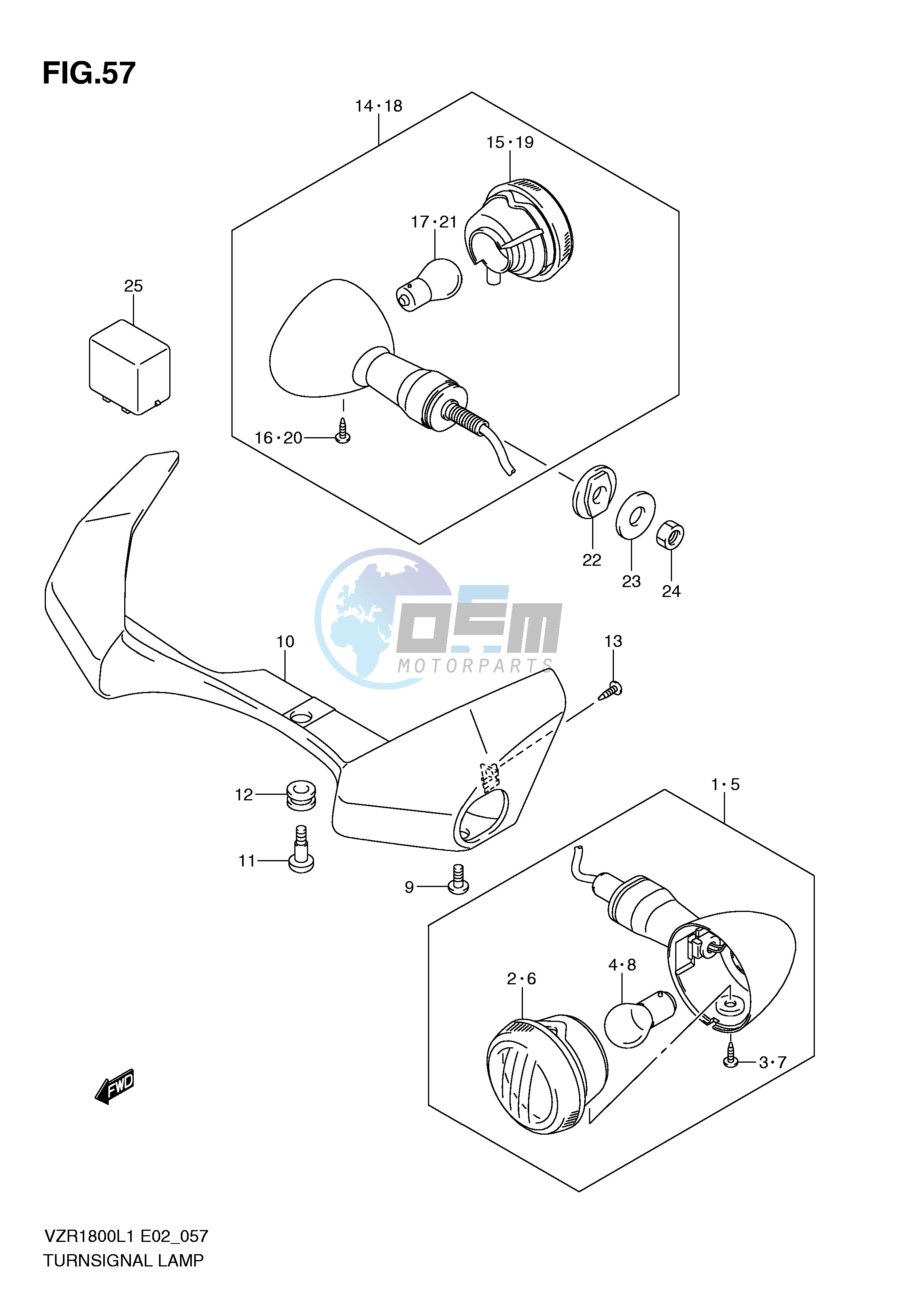 TURNSIGNAL LAMP (VZR1800L1 E2)