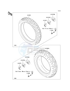 VN 1600A A[VULCAN 1600 CLASSIC] (A1-A3) [VULCAN 1600 CLASSIC] drawing TIRES-- A1_A2- -