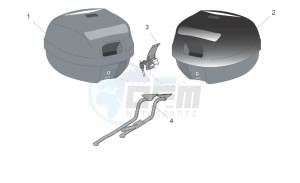 SR 125-150 drawing Acc. - Top/cases side cases