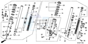 GL18009 Europe Direct - (ED / AB NAV) drawing FRONT FORK