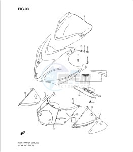 GSX1300R drawing COWLING BODY (GSX1300RL1 E2)