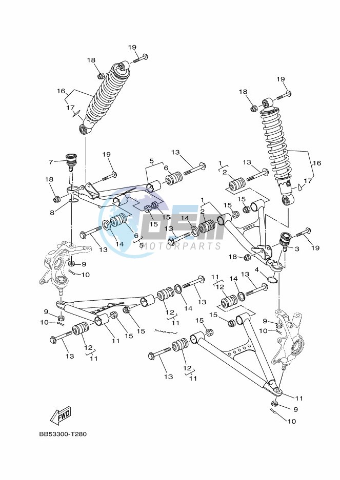 FRONT SUSPENSION & WHEEL