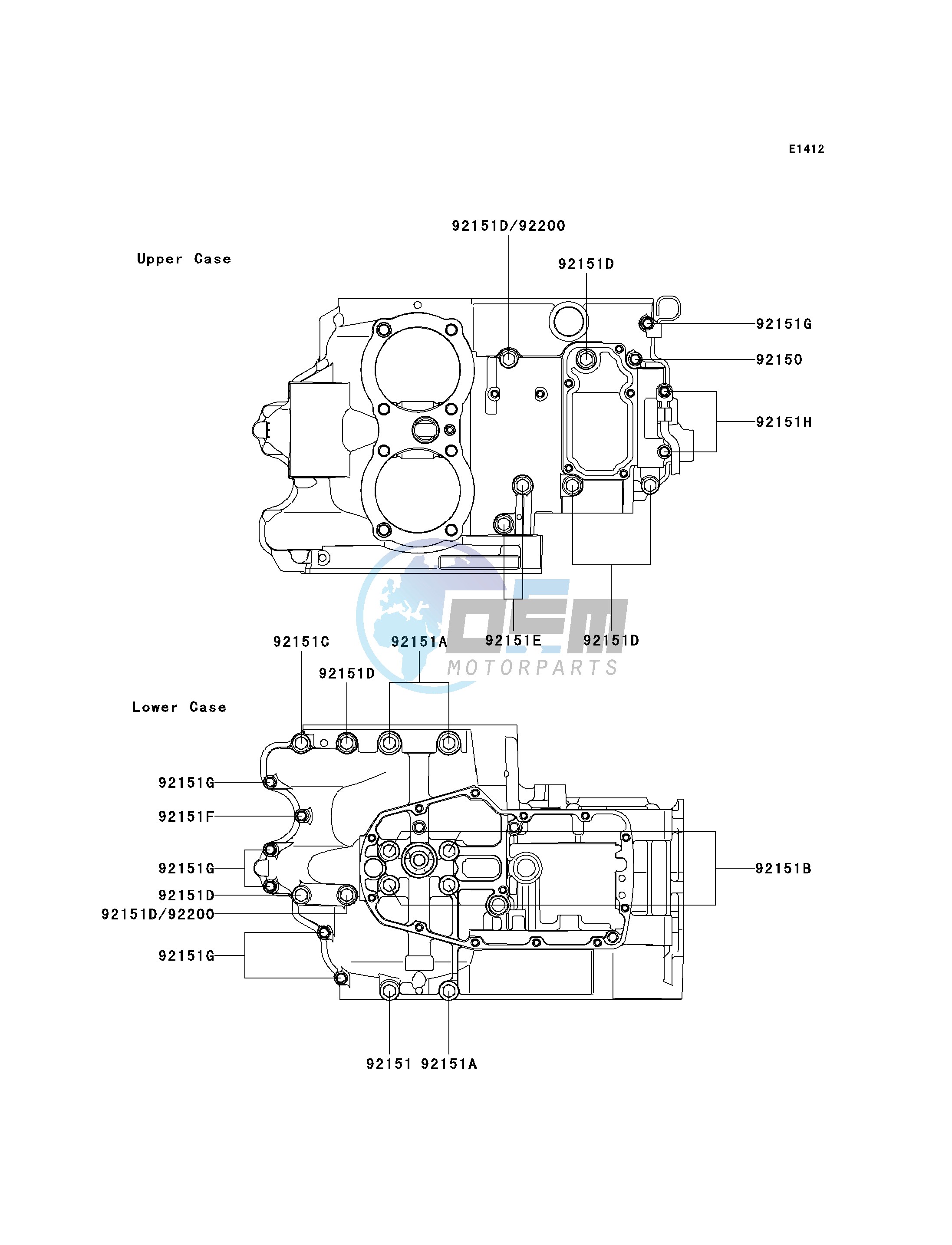 CRANKCASE BOLT PATTERN