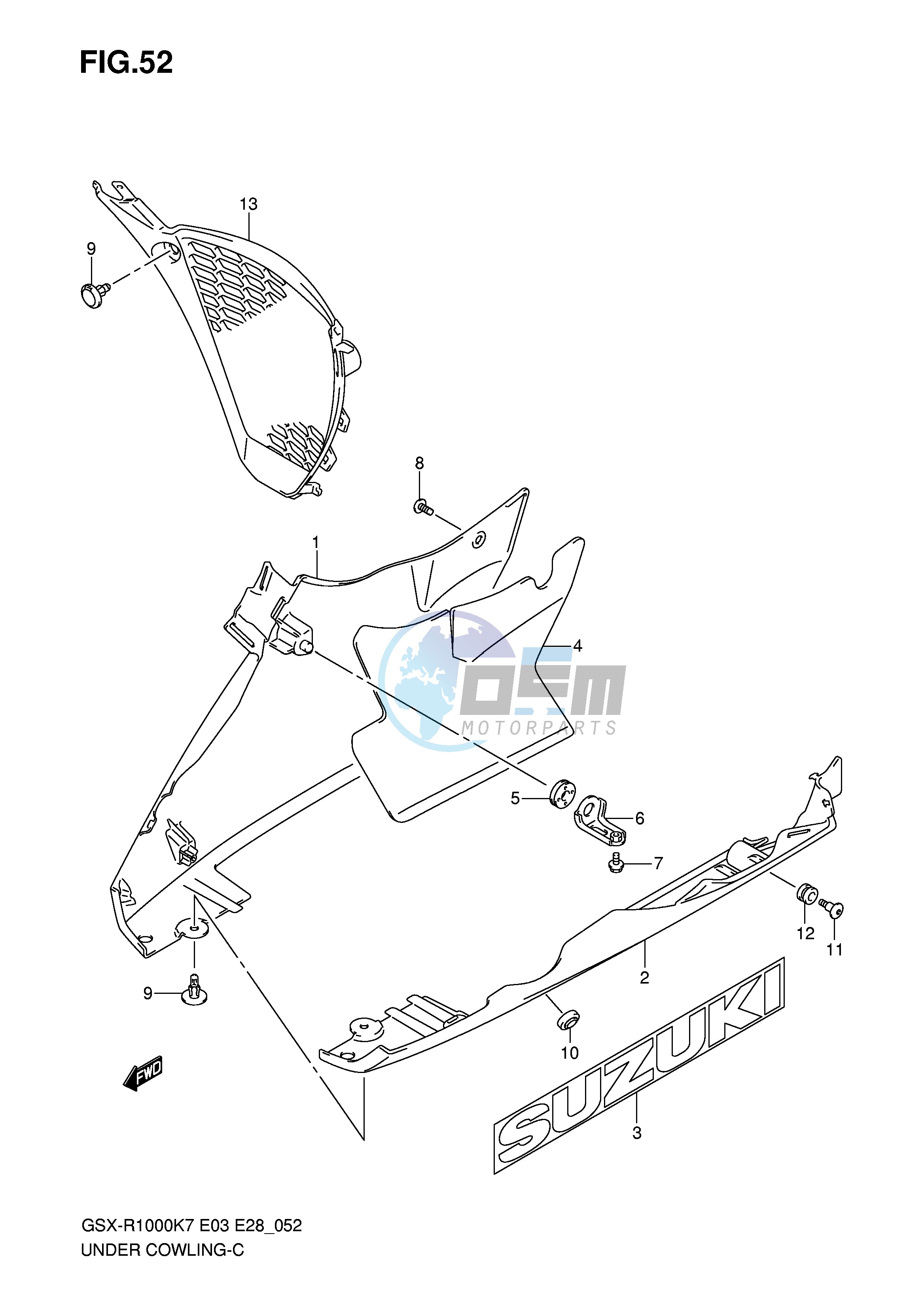 UNDER COWLING (MODEL K7)