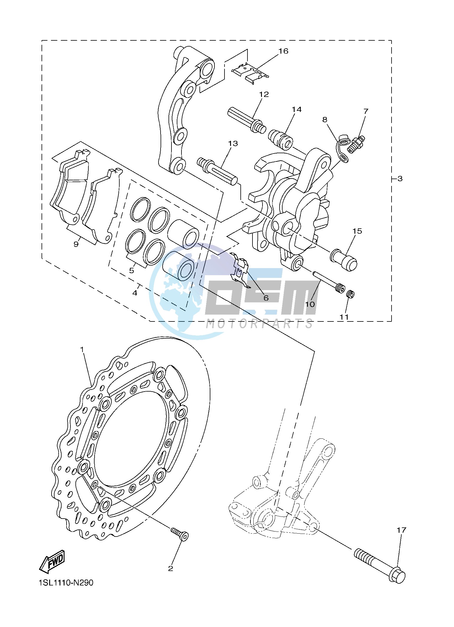 FRONT BRAKE CALIPER