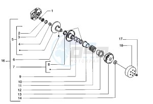 FREE FL 50 drawing Driven pulley