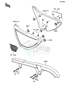 KZ 1000 K [LTD] (K1-K2) [LTD] drawing SIDE COVERS_CHAIN COVER