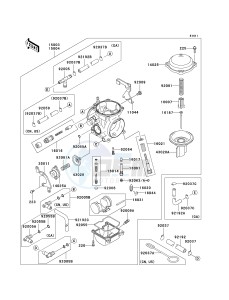 KL 650 E [KLR650] (E8F-E9F) E9F drawing CARBURETOR