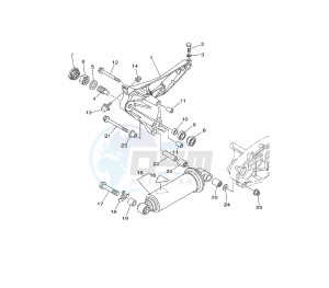 XP T-MAX SV 500 drawing REAR ARM AND SUSPENSION