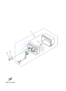 YFM450FWA YFM450DF GRIZZLY 450 IRS (1CUR) drawing TAILLIGHT