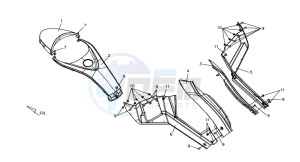 QUAD LANDER 300S drawing COWLING L / R