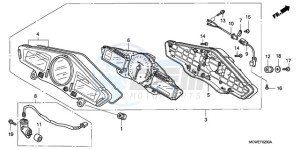 VFR8009 UK - (E / MME TWO) drawing METER