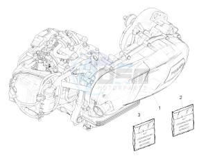 SPRINT SPORT 150 4T 3V IGET ABS E4 (EMEA) drawing Engine, assembly