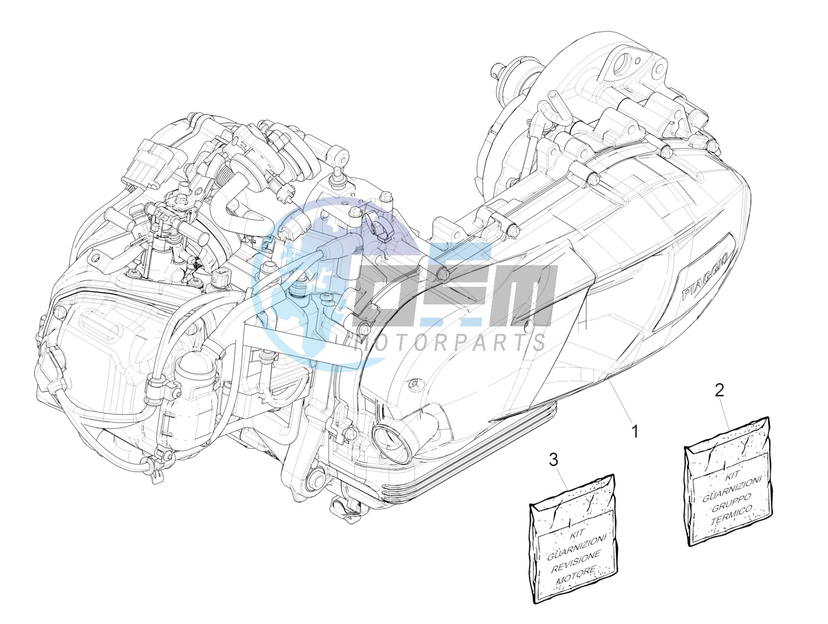 Engine, assembly