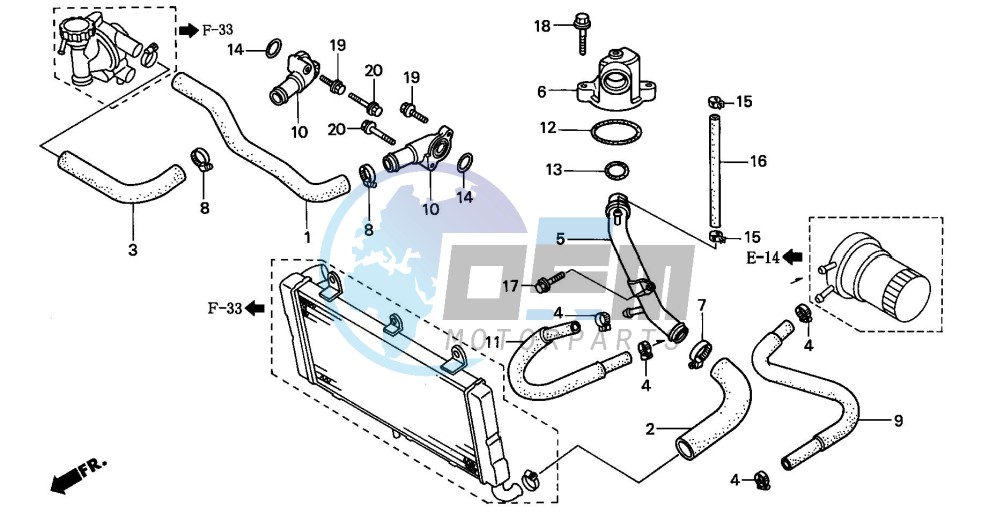 WATER PIPE (ST1100S/AS)