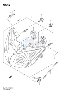 DL650 (E2) V-Strom drawing HEADLAMP (DL650L1 E24)