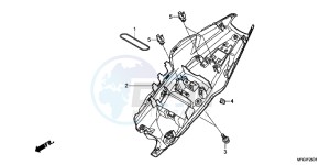 CB600FAB drawing REAR FENDER (2)