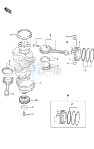 DF 300AP drawing Crankshaft