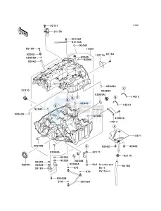 ZX 600 N [ZX-6RR] (N1) N1 drawing CRANKCASE