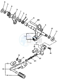 XV VIRAGO 750 drawing SHIFT SHAFT