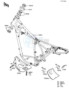 KL 250 A [KLR250] (A5) [KLR250] drawing FRAME