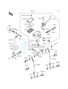 ZX 600 D [NINJA ZX-6] (D2-D4) [NINJA ZX-6] drawing FRONT MASTER CYLINDER