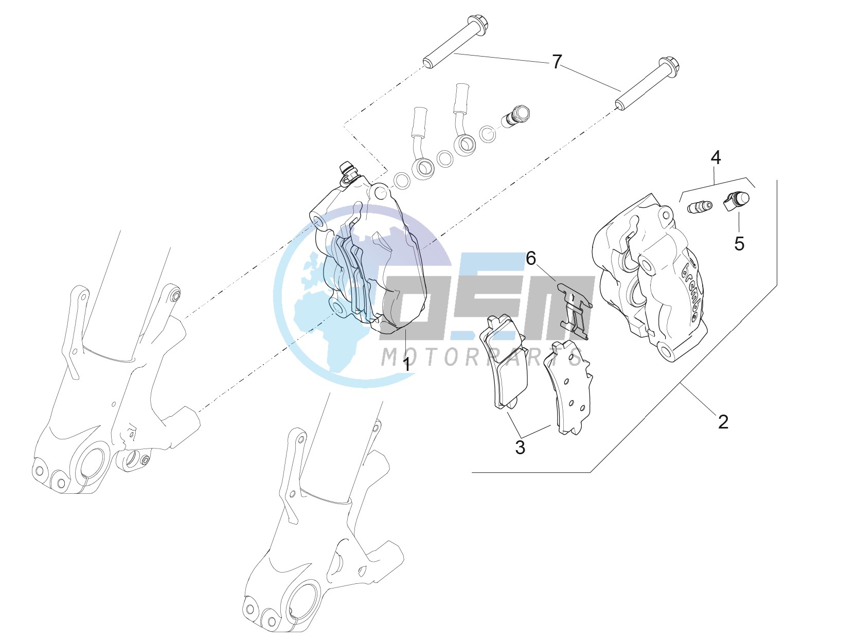 Front brake caliper