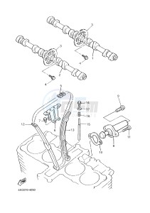 XJR1300 (5WMW) drawing CAMSHAFT & CHAIN