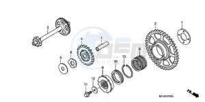 CBR600RR9 Europe Direct - (ED / MK) drawing STARTING CLUTCH