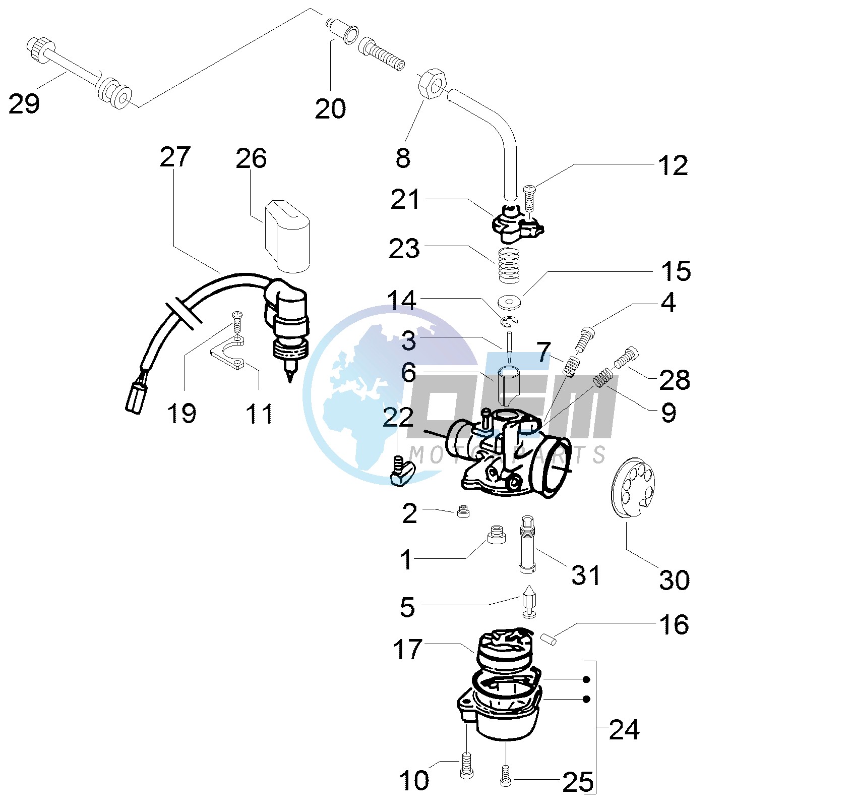 Carburetors components