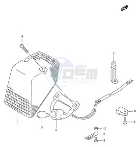 RMX250 (E1) drawing TAIL LAMP