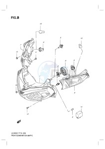 UH200G BURGMAN EU drawing FRONT COMBINATION LAMP