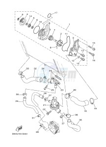 MTN850-A MTN-850-A MT-09 ABS (BS21) drawing WATER PUMP