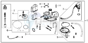 JET EURO X 50 E2 drawing CARBURATOR